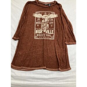 Joei  & I Nashville Graphic Music City 1950 T-shirt Size 1X Unisex